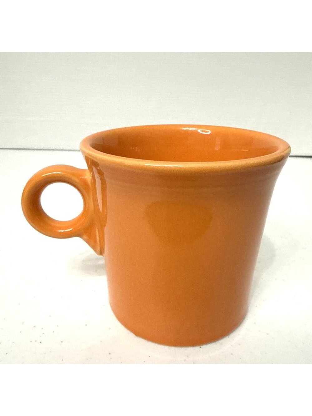 Fiesta Vintage HLC Fiestaware Coffee Mug O Ring Handle Tangerine